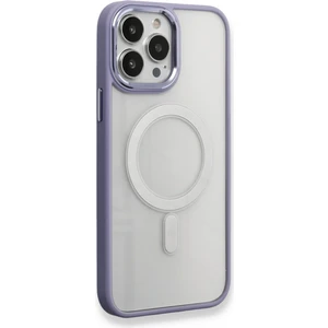 Happycase iPhone 13 Pro Max Kılıf Room Magneticsafe Silikon - Lila