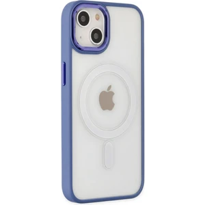Happycase iPhone 14 Plus Kılıf Room Magneticsafe Silikon - Sierra Blue