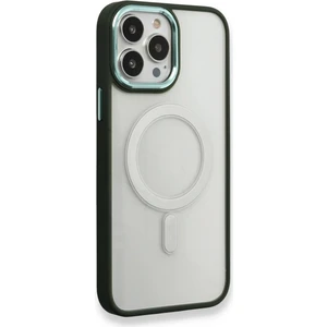 Happycase iPhone 13 Pro Max Kılıf Room Magneticsafe Silikon - Köknar Yeşili