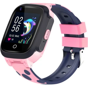 Akıllı Saat Akıllı Çocuk Saati Görüntülü Konuşma Wifi GPS Takip C-1 Y95/2023 - Pembe