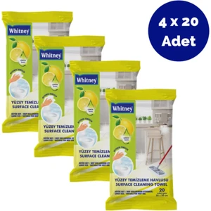 Yüzey Temizleme Havlusu 4X20 Adet Limon
