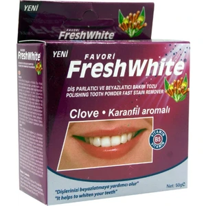 Fresh White Diş Bakım Tozu Karanfil Aromalı 50g B5 Vitamini İçerir Diş Etlerini Besler