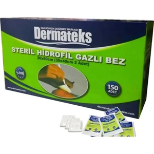 Steril Hidrofil Gazlı Bez 30x80 150 Adet