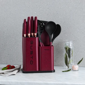 Gusto Bordo 12 Parça Bıçak/kesme Tahtası Seti