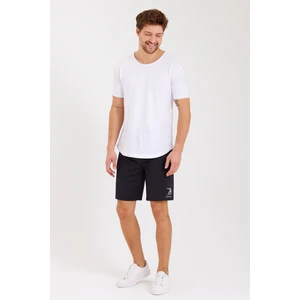 Erkek Reflektör Logo Regular Fit Cepli Spor Şort