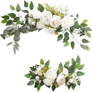 2x Ipek Düğün Çiçekleri Kit Resepsiyon Centerpieces Kit Süslemeleri Seçenek1 D (Yurt Dışından)