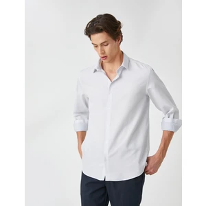 Basic Gömlek Klasik Manşet Yaka Uzun Kollu Non Iron