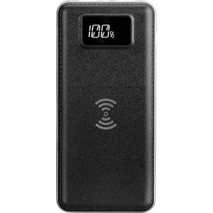 IP-G10W 10000 mAh LCD Göstergeli Kablosuz Powerbank Siyah Taşınabilir Pil Şarj Cihazı