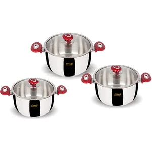 3lu Jumbo Guvec Set Kırmızı 5018