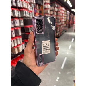 M.TK Moveteck Xiaomi Redmi Note 11 Pro Kılıf Alt Kamera Mercek Korumalı Parlak Renkli Logo Görünür Kapak