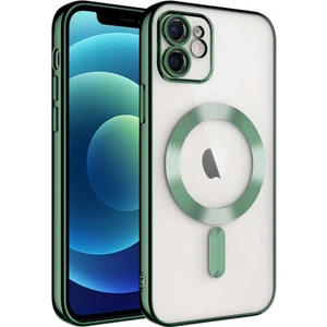 M.TK Moveteck Iphone 11 Uyumlu Kılıf Kamera Lensi Korumalı Renkli Magsafe Elit Silikon Kare Kenarlı Kapak