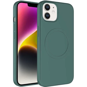 Apple iPhone 11 Kılıf Magsafe Wireless Şarj Özellikli Pastel Renkli Silikon Plas Kapak