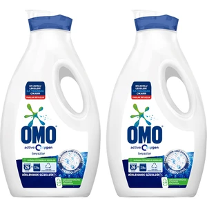 Active Oxygen Sıvı Deterjanı Beyazlar İçin 2 x 1690 ml