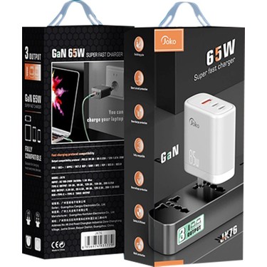 Fogy Gan Tech 65W USB / Pd Power Adaptör 5A Hızlı Şarj Aleti Fiyatı