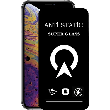 Kzy Apple iPhone Xs Tam Kaplayan Anti Statik Çizilmez Safir Ekran Koruyucu