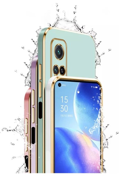 Arazon Xiaomi Redmi Note 11 Pro 5g Uyumlu Kılıf Kamera Korumalı Parlak Gold Kenarlı Yumuşak Silikon Kapak