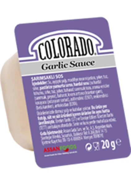 Sarımsaklı Mayonez (Garlic Sauce) Küvet 20 gr - 120 Adet