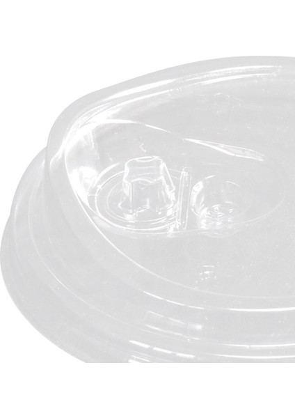 Pet Klipsli Düz Bardak Kapağı Ø95 (300-500 Ml) - 50 Adet