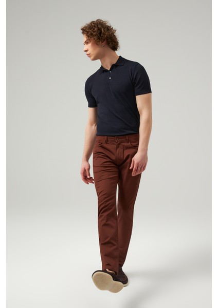 Twn Slim Fit Bakır Baskılı Chino Pantolon 8ECC3S292323D