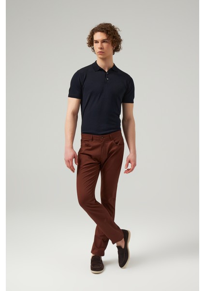 Twn Slim Fit Bakır Baskılı Chino Pantolon 8ECC3S292323D