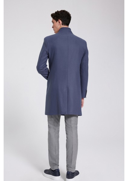 Slim Fit Gri Palto 9EF088438751M fırsatları