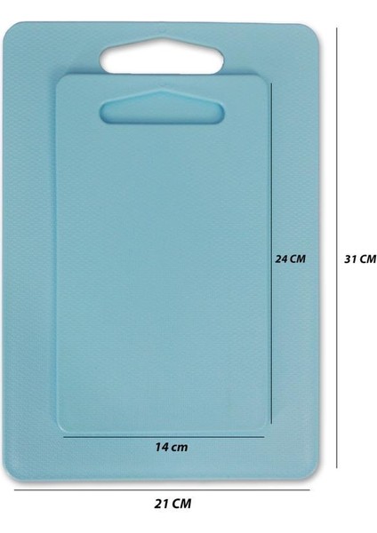 Kesme Tahtası Plastik 2'li Mavi indirimleri