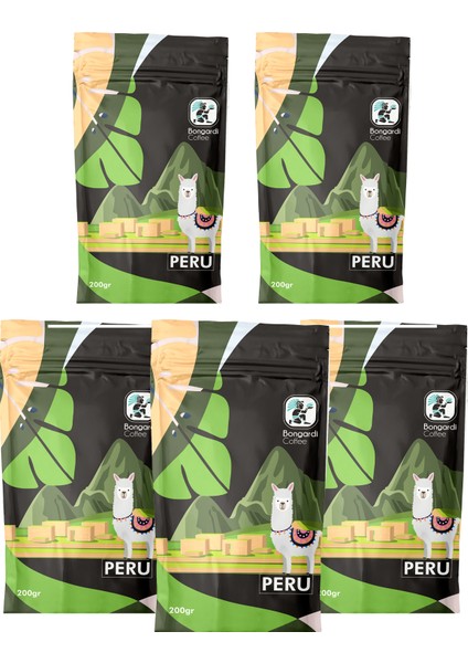 Peru Filtre Kahve 5 x 200 gr