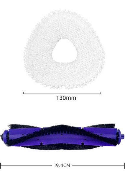 Narwal J3 Robot Için 6 Adet Yedek Aksesuarlar Vakum Yıkanabilir Ana Fırça Paspas Bezi Ev Temizlik
