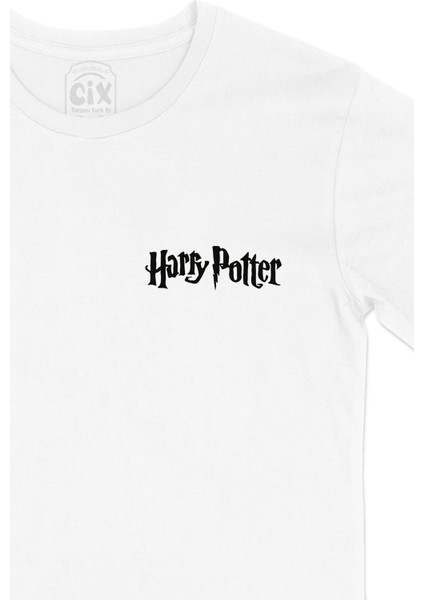 Harry Potter Cep Logo Tasarımlı Beyaz Tişört fiyatları