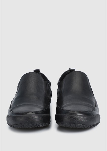 Siyah Deri Erkek Slip-On modelleri