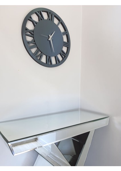 When Roma Smoked Model Füme Renk 60 Cm Dekoratif Aynalı Duvar Saati indirimleri