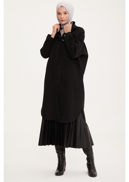 Oversize Gömlek Ceket 22K5006 Siyah fiyatları