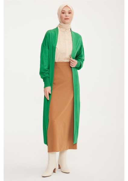 Hırka 22KD4245 Çimen Yeşili