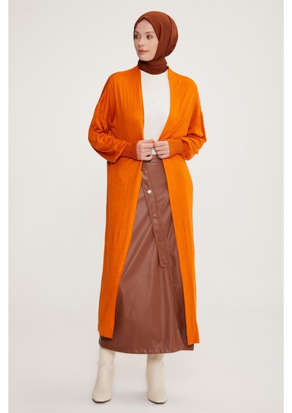 Hırka 22KD4245 Yanık Oranj