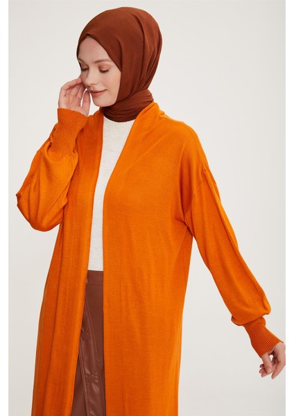 Hırka 22KD4245 Yanık Oranj