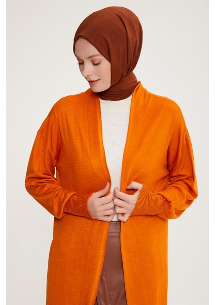 Hırka 22KD4245 Yanık Oranj