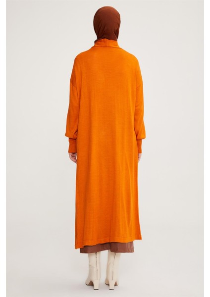 Hırka 22KD4245 Yanık Oranj
