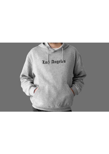 Unisex Oversize Sweatshirt Los Angeles Baskılı fırsatları