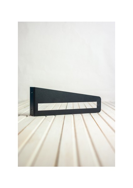 Dekoratif Metal Raf Ayağı (Siyah - Tekli) modelleri