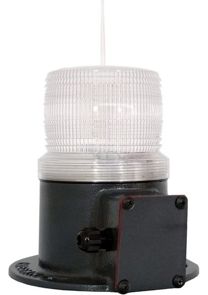 Ø110 Uçak Ikaz Lamba LED Kırmızı Yedekli Aluminyum Ms 1350 Kırmızı 12-60VDC