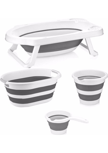 Hobby Life Coolbaby Hobbylife Katlanabilir Küvet 4 In 1 Set