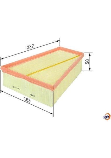 Hava Filtresi Nıssan Qashqaı 1.6-2.0dci- Xtraıl 07 Chevrolet Kaleos 08 2.0 Dci Bosch F026400126