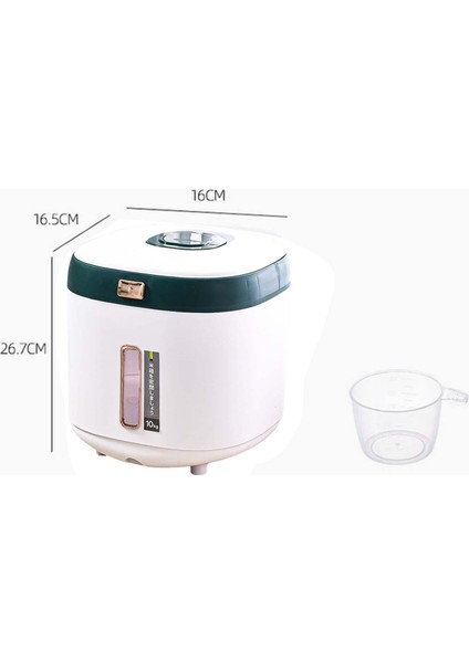 Tahıl Dispenser Gıda Konteyner Kiler Organizasyonu Ev İçin Su Geçirmez, Yeşil (Yurt Dışından) modelleri