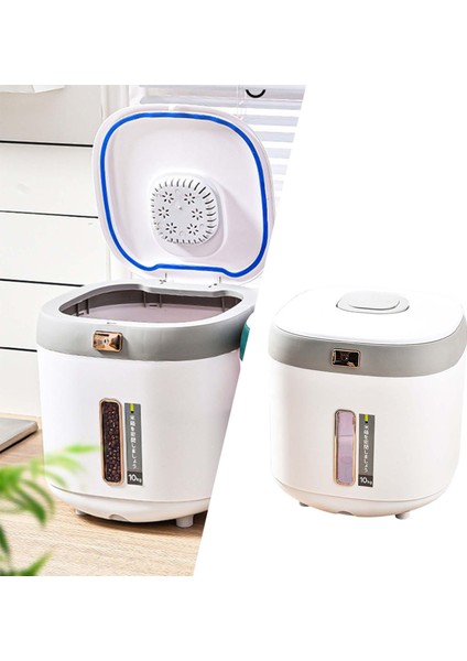 Tahıl Dispenser Gıda Konteyner Kiler Organizasyonu Ev İçin Su Geçirmez, Gri (Yurt Dışından) fırsatları
