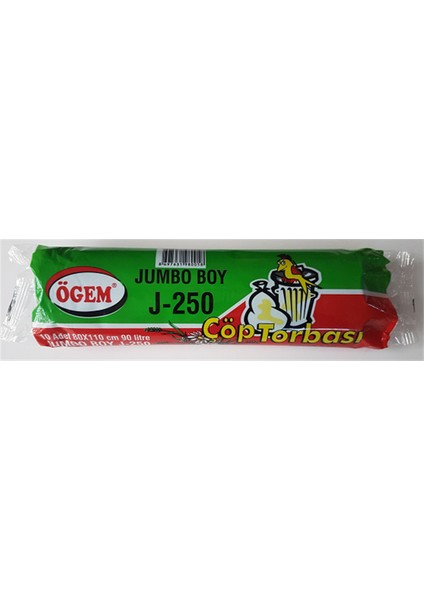 Çöp Torbası Ağır Hizmet J-250 5 Adet