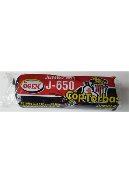 Çöp Torbası Ağır Hizmet J-650 5 Adet