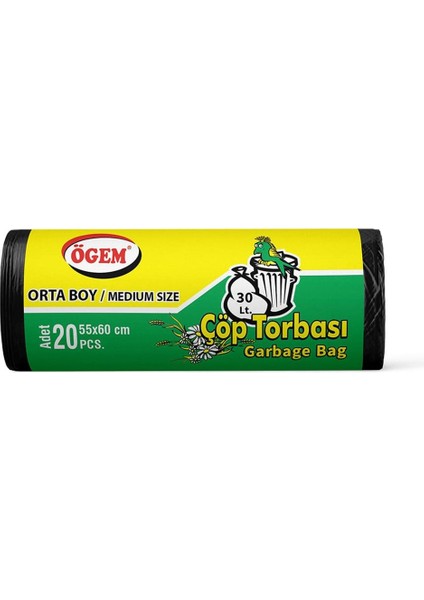 Toptan Çöp Torbası Orta Boy 55X60 cm (1 Koli, 50 Adet) modelleri