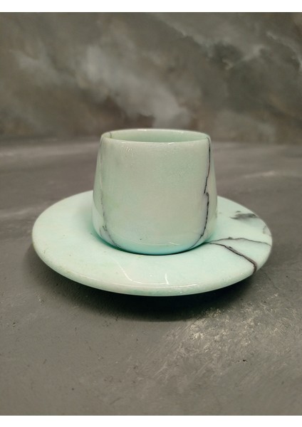 Renkli Mermer Fincan