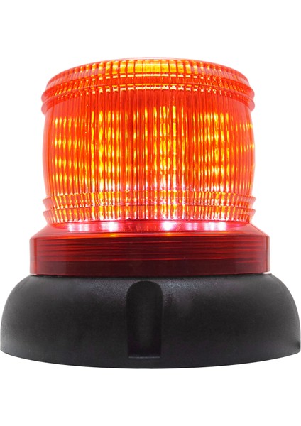 Ø110 Döner LED Altıgen Reflektörlü Lamba Ms 647 Kırmızı 24VDC