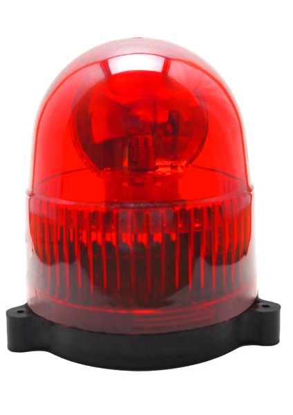 Ø135 Döner Lamba 21W Metal Reflektör Ms 917 Kırmızı 24VDC